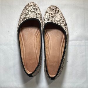 Madewell The Reid ballet flat in Spotted calf hair